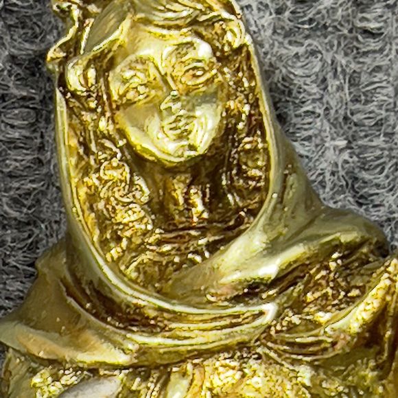 Christmas Nativity Set Of 9 Gold Tone Figures Heavy Duty Approx All Are‎ 5” x 2” - Picture 12 of 16